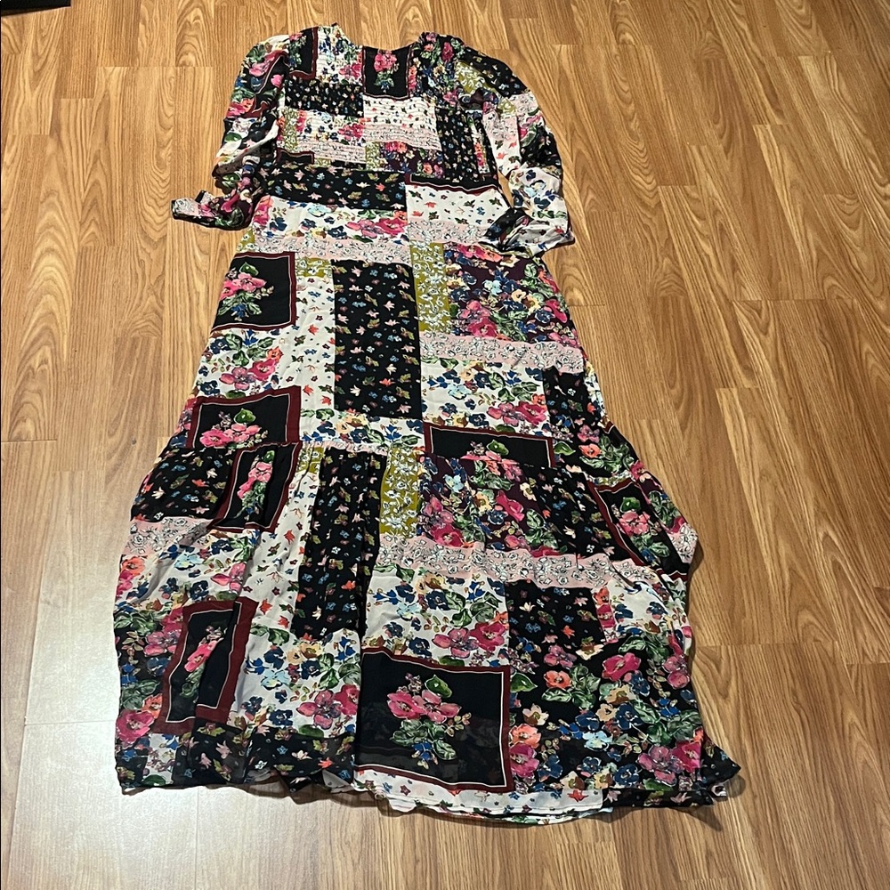 Floral Patchwork Maxi Dress